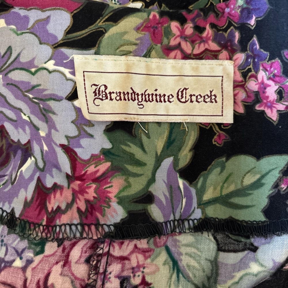 Floral Dress with Button-Up Front, Vintage 90s Romantic Cottagecore - small - Picture 3 of 8